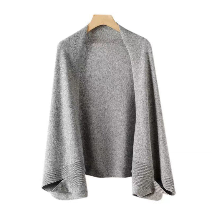 Stilla | Faux Cashmere Varmer Dobbelt tørklæde Strikjakke