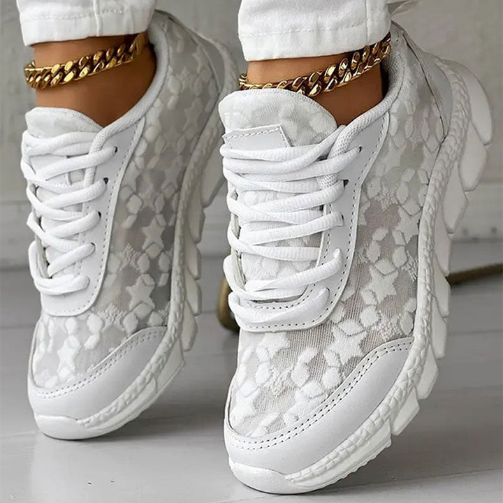 Stilla | Behagelige Hvide Sneakers