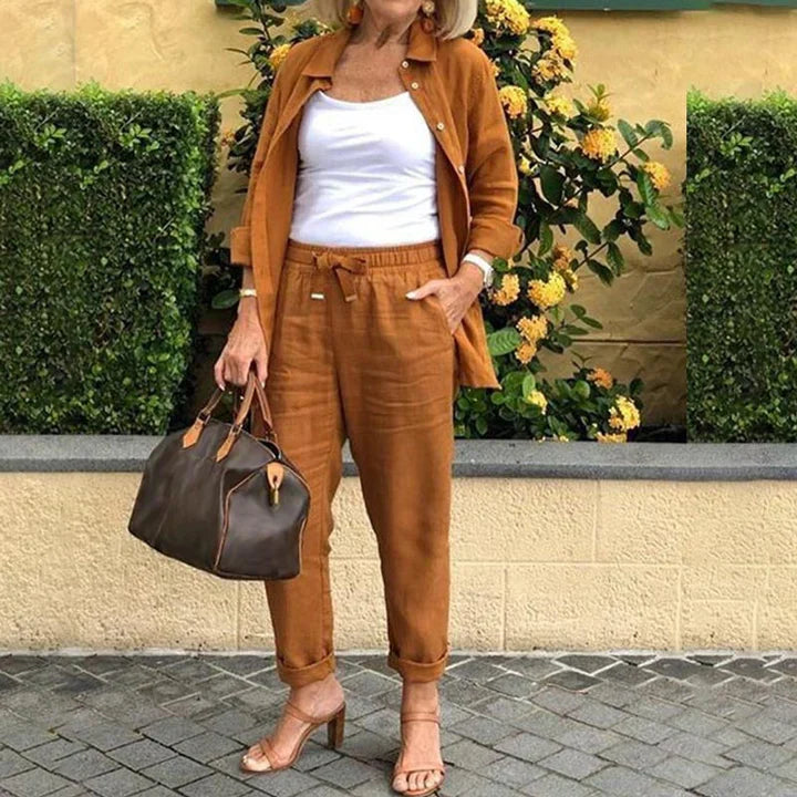 Stilla | Bluse og Bukser Af Bomuld og Linned