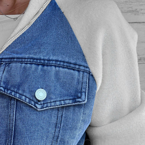 Stilla | Kreativ Jeansjakke til Splicing