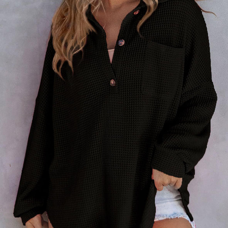 Stilla | Loose Bluse Af Kviltet Stof