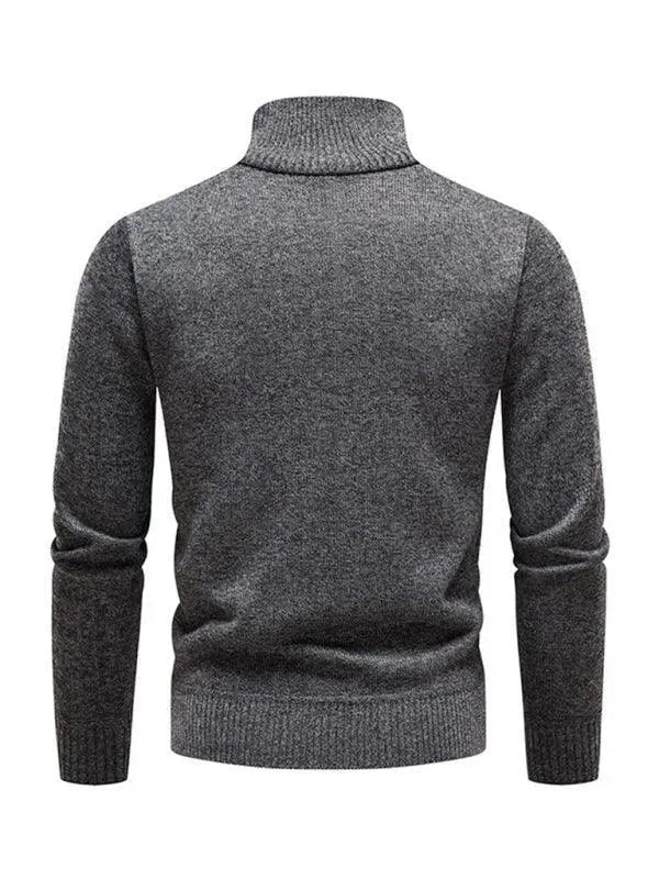 Stilla | Patchwork Lynlås Mænd Rullekravepullover