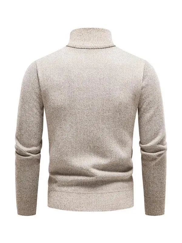 Stilla | Patchwork Lynlås Mænd Rullekravepullover