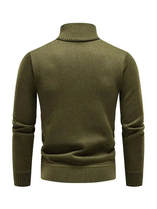 Stilla | Patchwork Lynlås Mænd Rullekravepullover