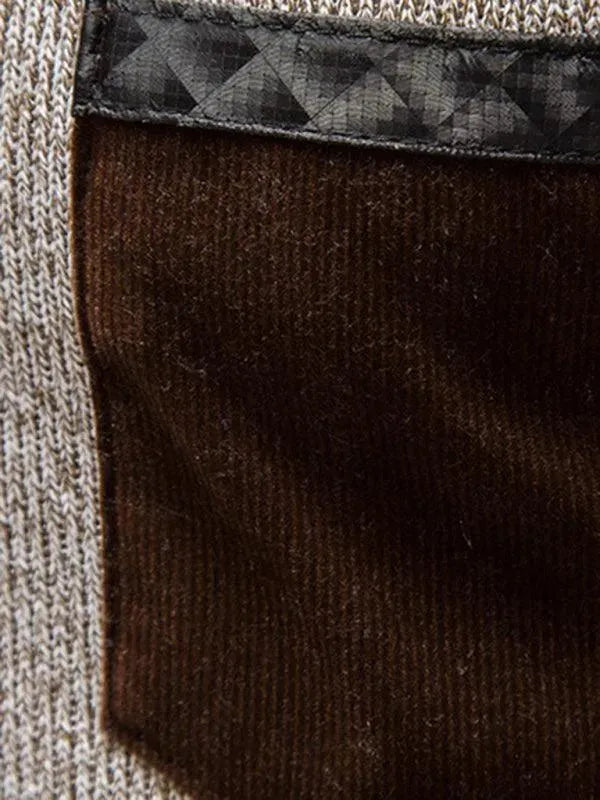 Stilla | Patchwork Lynlås Mænd Rullekravepullover