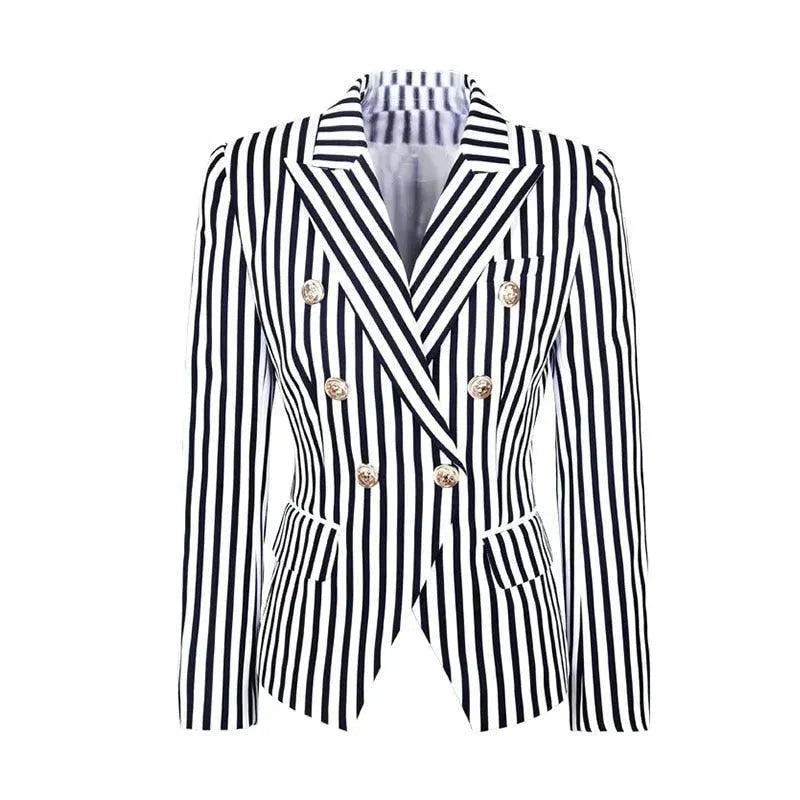 Stilla | Stribet Blazer Damer - Lækkert - Stribet-Pinstripe