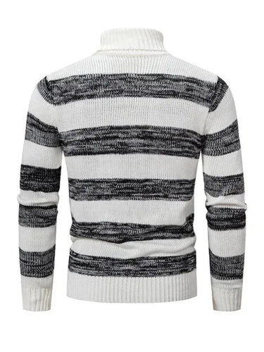 Stilla | Patchwork Rullekravepullover til Herrer