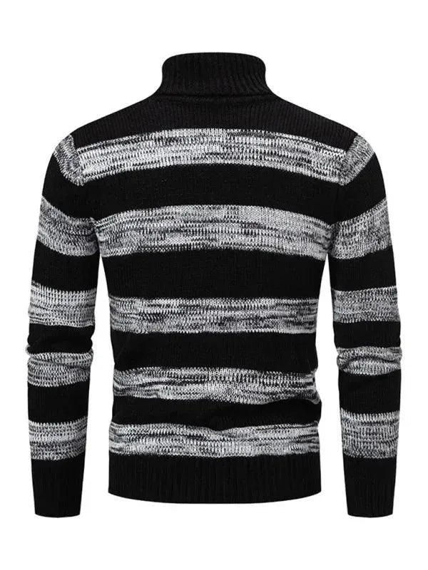 Stilla | Patchwork Rullekravepullover til Herrer