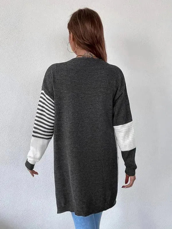 Stilla | Patchwork Dame Strikketrøje Pullover