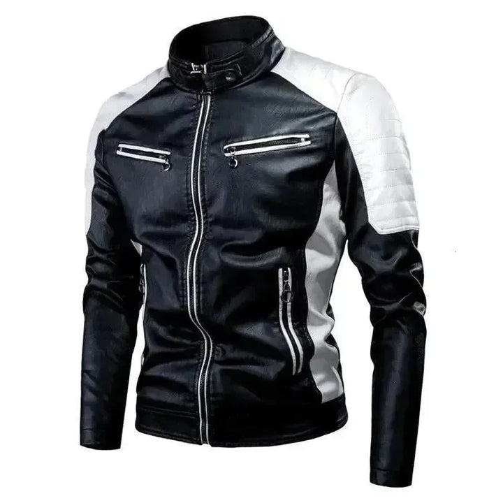 Stilla | Stilfuld Slim-Fit Herre Læder Bikerjakke