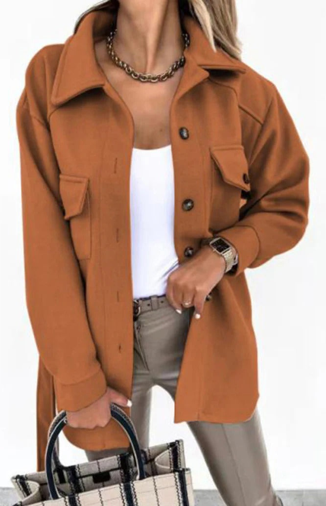 Stilla | Dame Mid-Season Chic Jakke med Slim Fit og Forårsstemning