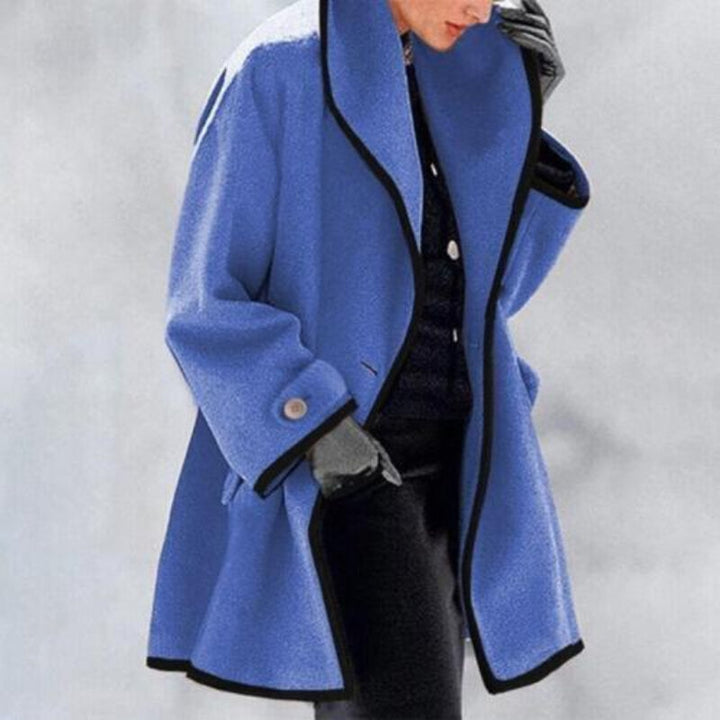 Stilla | Damer Vinter Uld Dobbeltknap Trenchcoat