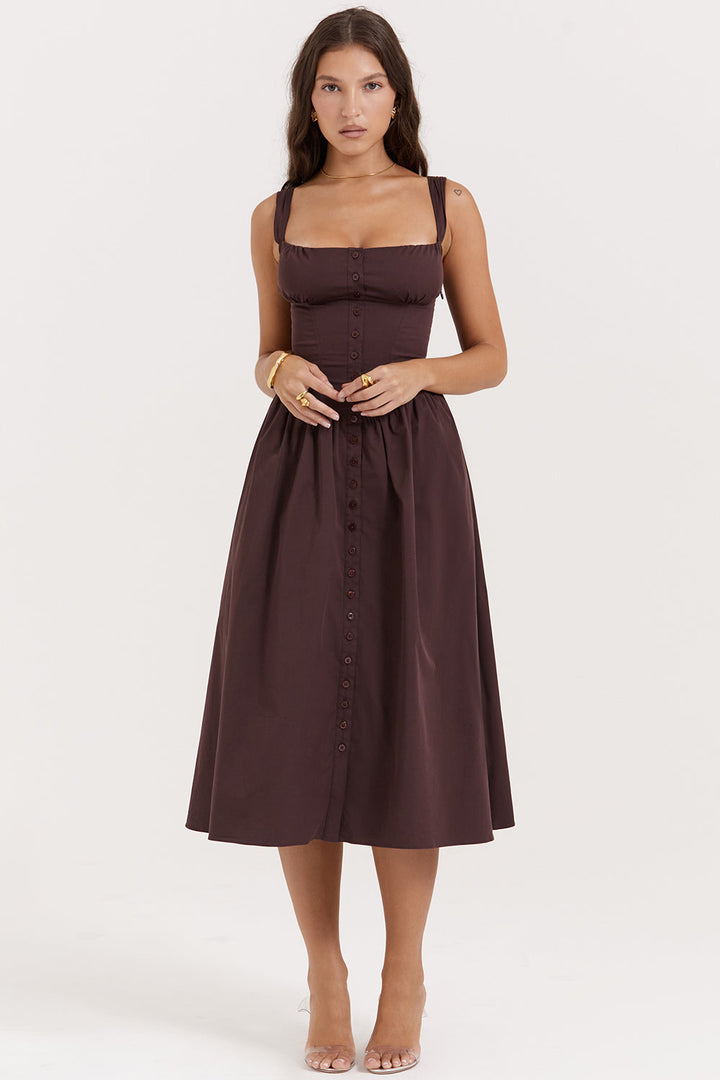 Stilla | Sommer Midi Solkjole