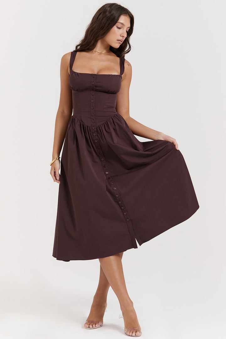 Stilla | Sommer Midi Solkjole