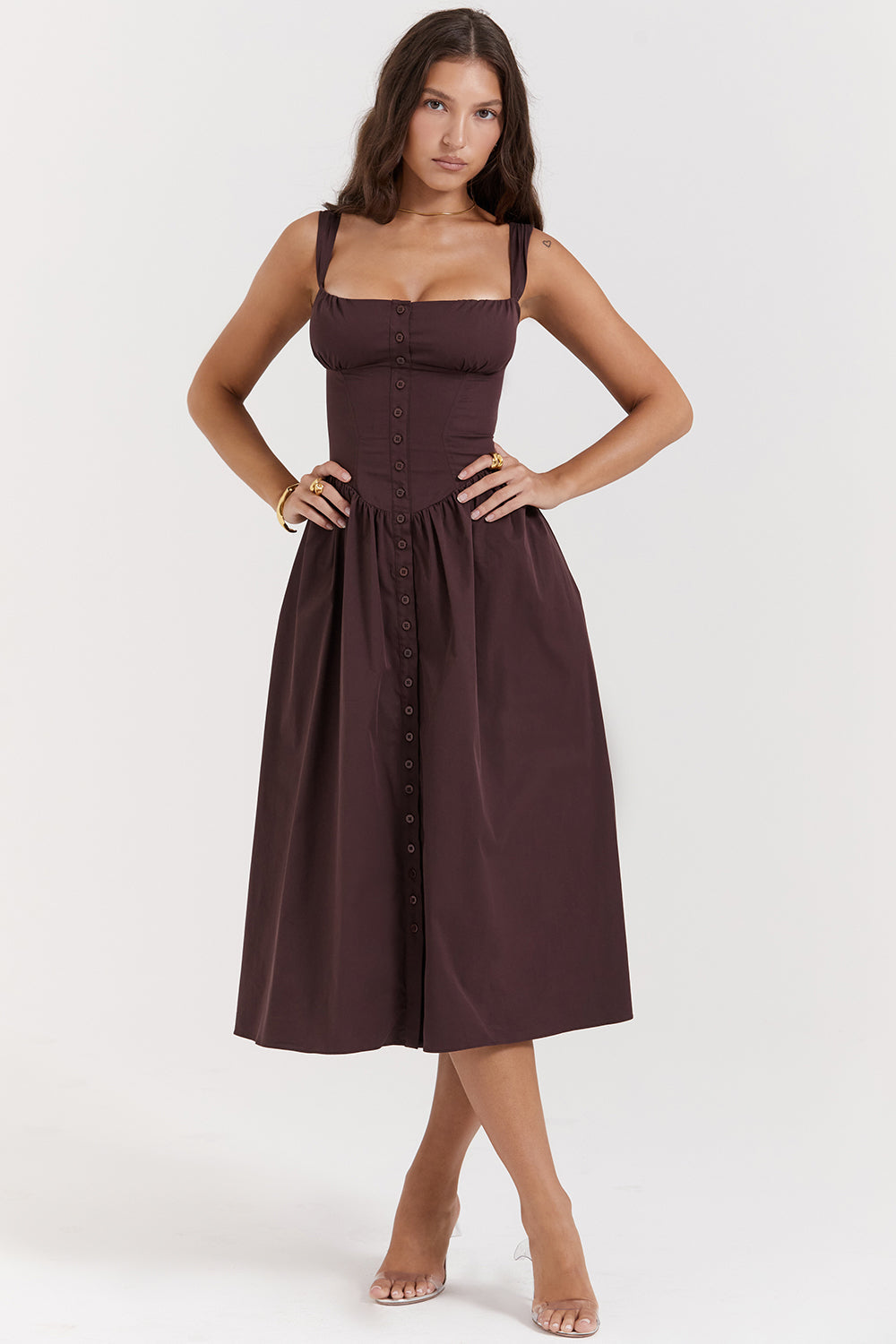 Stilla | Sommer Midi Solkjole