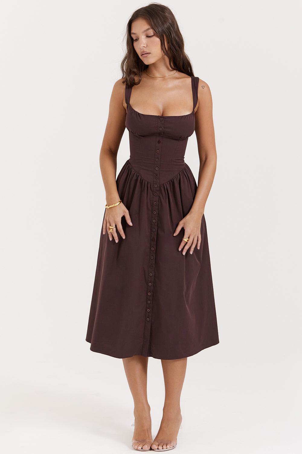 Stilla | Sommer Midi Solkjole