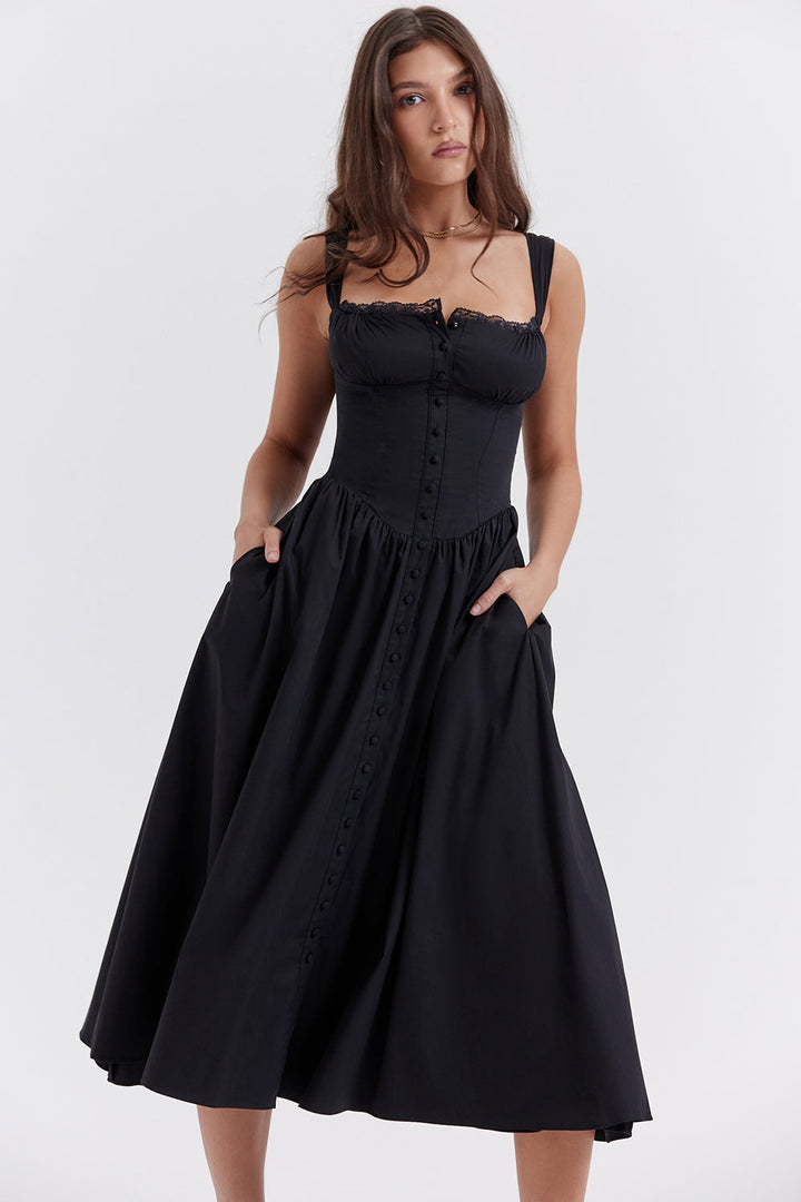 Stilla | Sommer Midi Solkjole