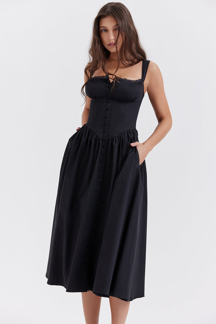 Stilla | Sommer Midi Solkjole