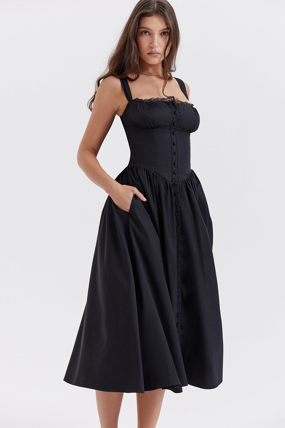 Stilla | Sommer Midi Solkjole
