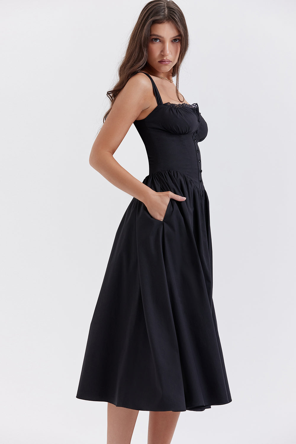 Stilla | Sommer Midi Solkjole