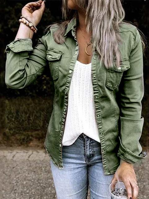 Stilla | Elegant Lang Bluse Med Knapper