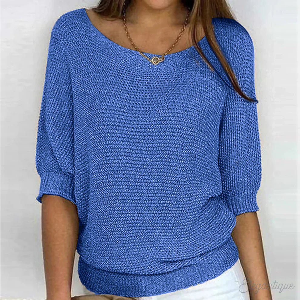Stilla | Enkel Elegant Pullover til Hverdag og Kontor