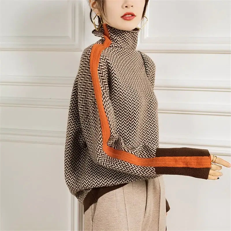 Stilla | Dame Turtleneck Sweater Af Blødt Strik