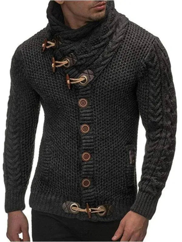 Stilla | Knap Herre Strikjakke Pullover