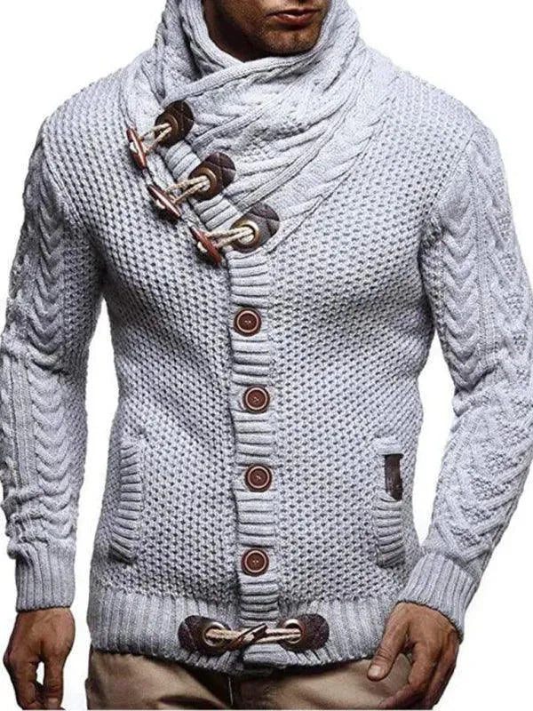 Stilla | Knap Herre Strikjakke Pullover