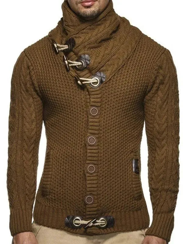 Stilla | Knap Herre Strikjakke Pullover