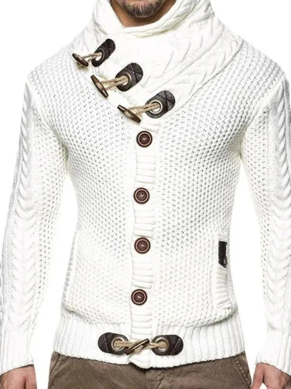 Stilla | Knap Herre Strikjakke Pullover