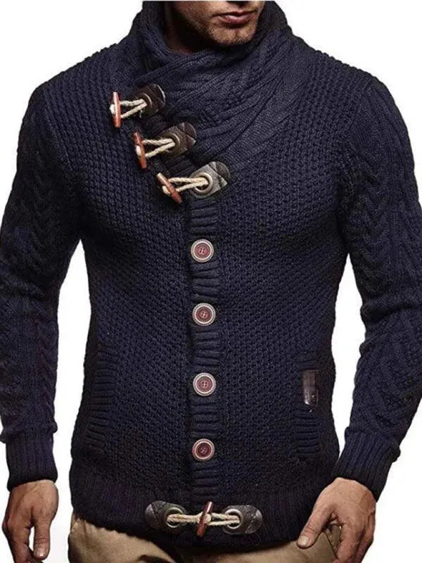 Stilla | Knap Herre Strikjakke Pullover