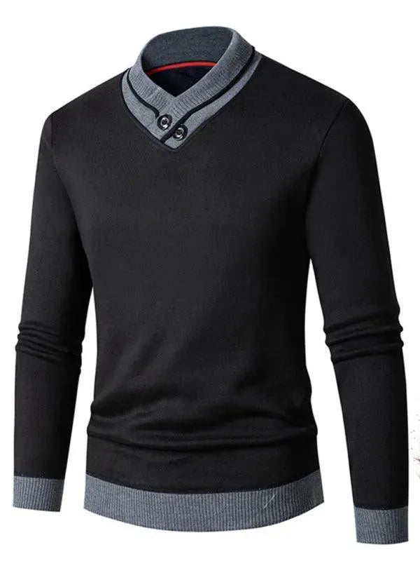 Stilla | Slim Fit V-Udskæring Herre Pullover