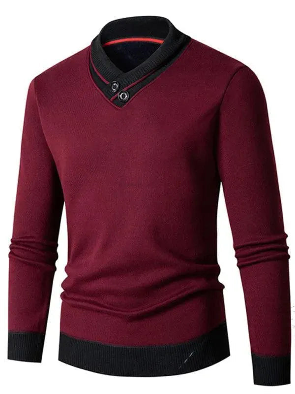Stilla | Slim Fit V-Udskæring Herre Pullover
