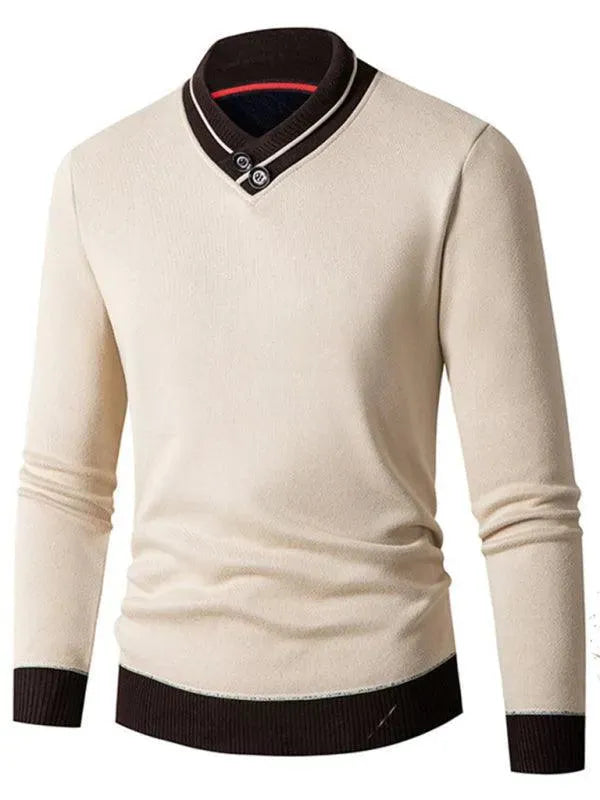 Stilla | Slim Fit V-Udskæring Herre Pullover