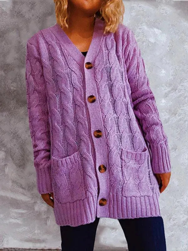 Stilla | Lomme Lang Dame Strikjakke Pullover