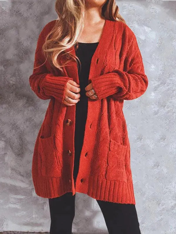 Stilla | Lomme Lang Dame Strikjakke Pullover