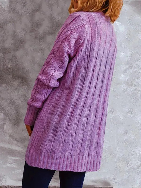 Stilla | Lomme Lang Dame Strikjakke Pullover