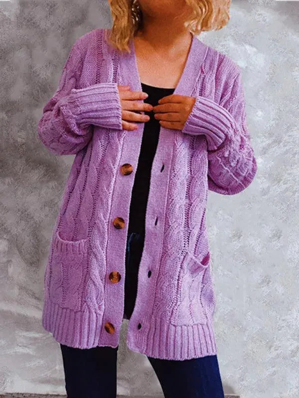 Stilla | Lomme Lang Dame Strikjakke Pullover