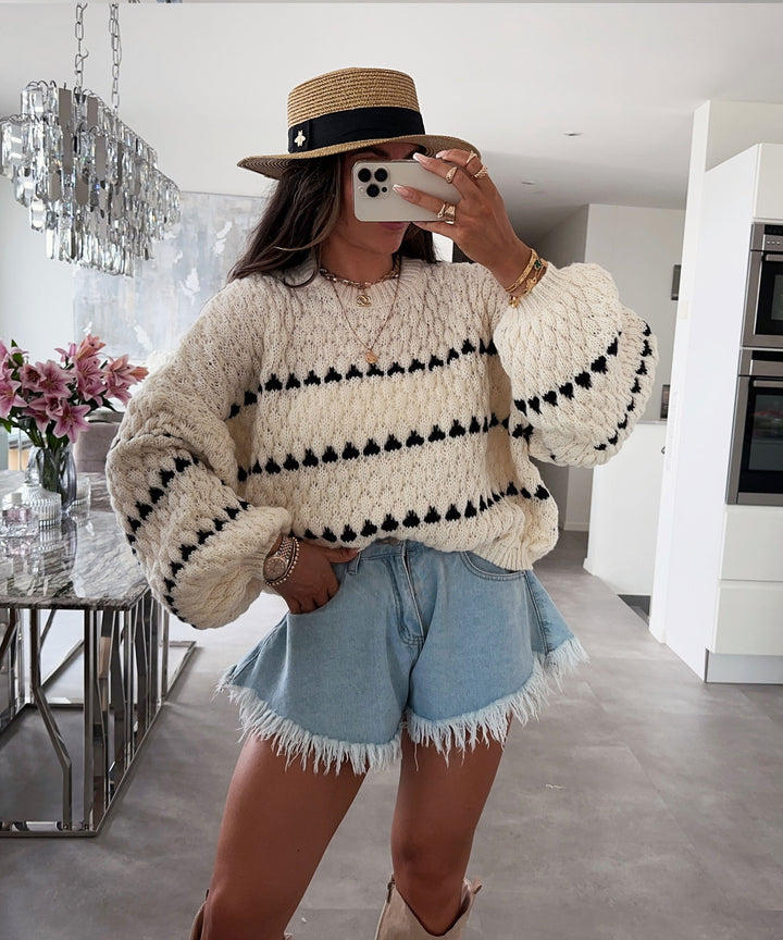 Stilla | Pullover i Groft Maske