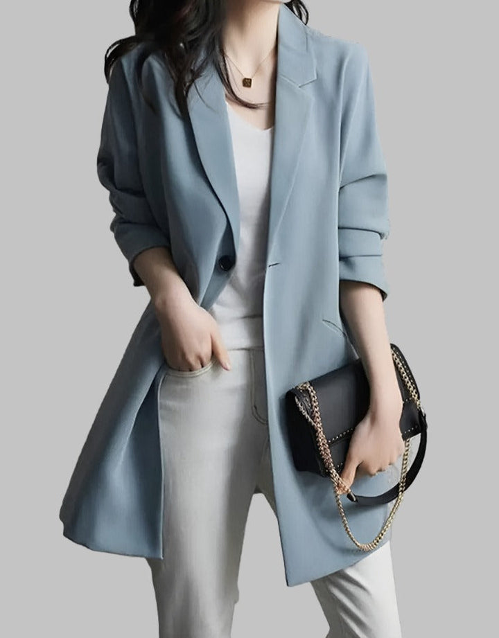 Stilla | Vintage Blazer Med Lange Ærmer