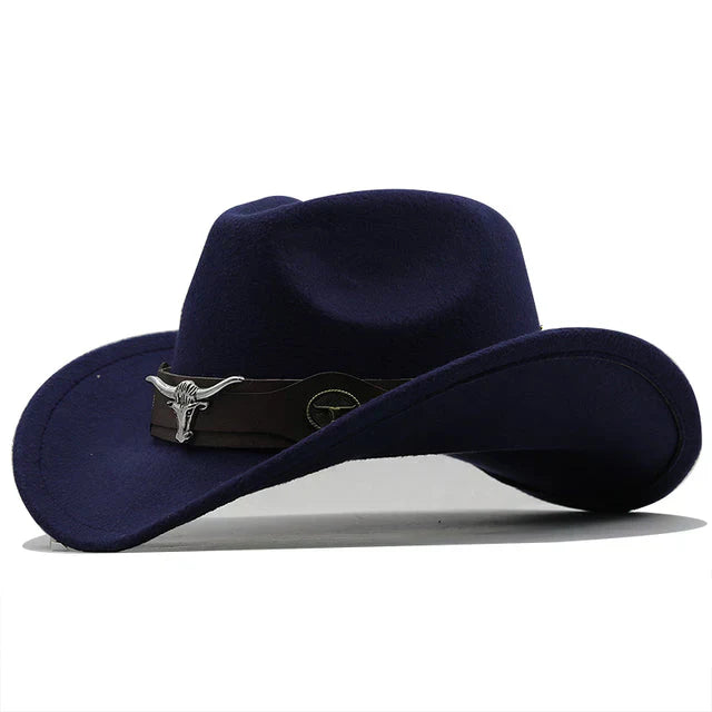 Stilla | Filth western hat with bull buckle strap