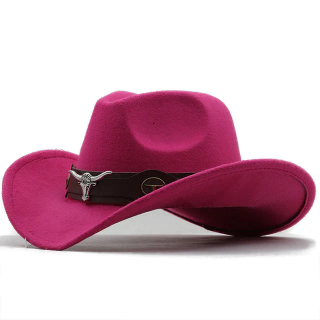 Stilla | Filth western hat with bull buckle strap