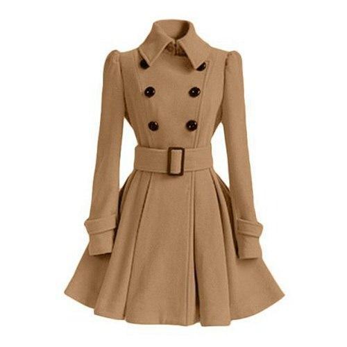 Stilla | Kvinders Dobbeltrukken Windbreaker Trench Coat