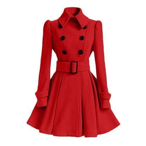 Stilla | Kvinders Dobbeltrukken Windbreaker Trench Coat
