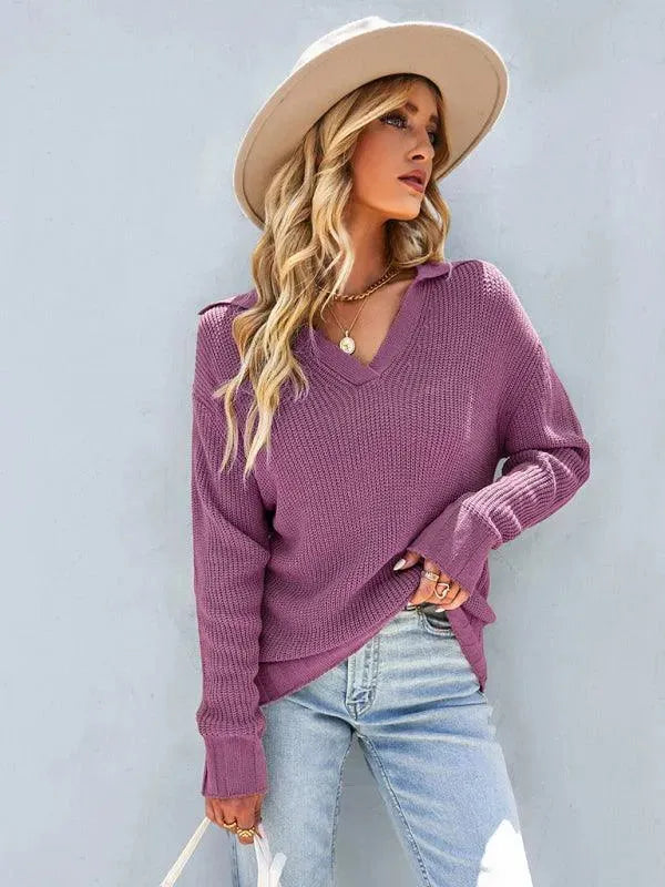 Stilla | Udsnit Polo Dame Pullover Top