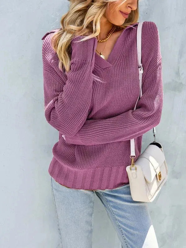 Stilla | Udsnit Polo Dame Pullover Top