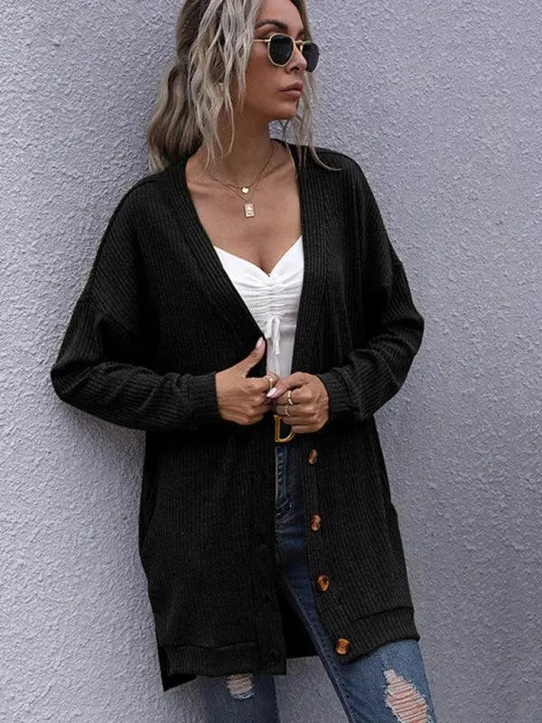 Stilla | Udsnit Dame Strikjakke Pullover