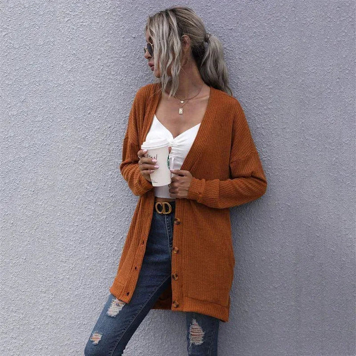 Stilla | Udsnit Dame Strikjakke Pullover