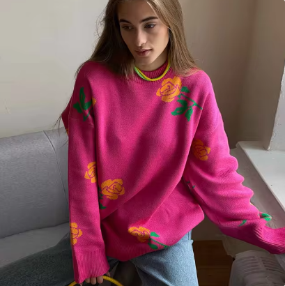 Stilla | Smuk blomsterprint sweater